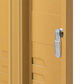 Artiss Bedside Table Metal Cabinet - Yellow - SportZone.co.nz