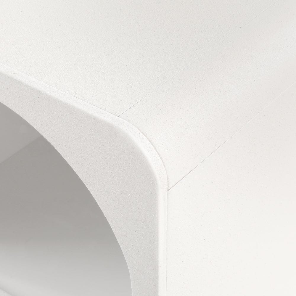 Artiss Bedside Table Shelves Side End Table Storage Nightstand White ARCHED - SportZone.co.nz