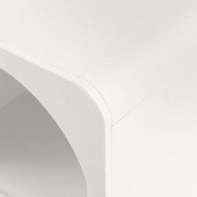 Artiss Bedside Table Shelves Side End Table Storage Nightstand White ARCHED - SportZone.co.nz