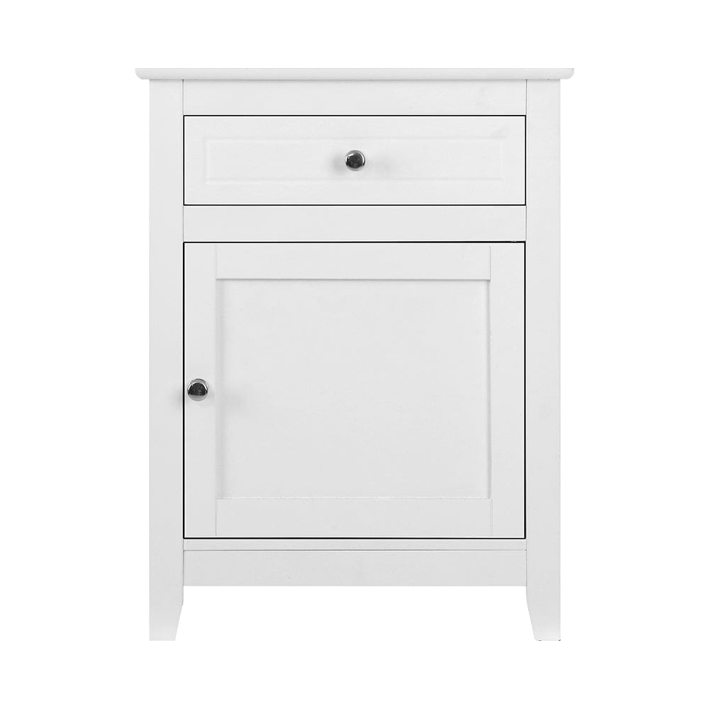 Artiss Bedside Tables Side Table Drawers Nightstand White - SportZone.co.nz