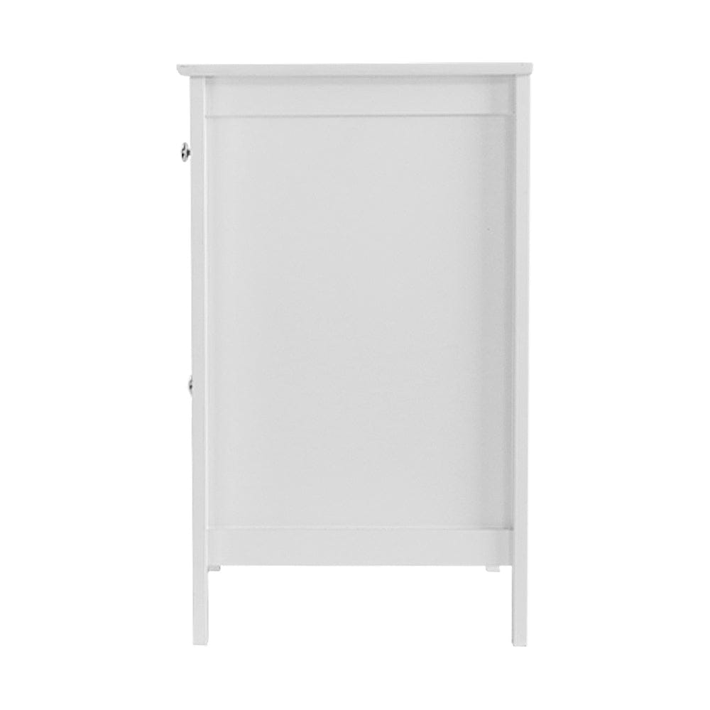 Artiss Bedside Tables Side Table Drawers Nightstand White - SportZone.co.nz