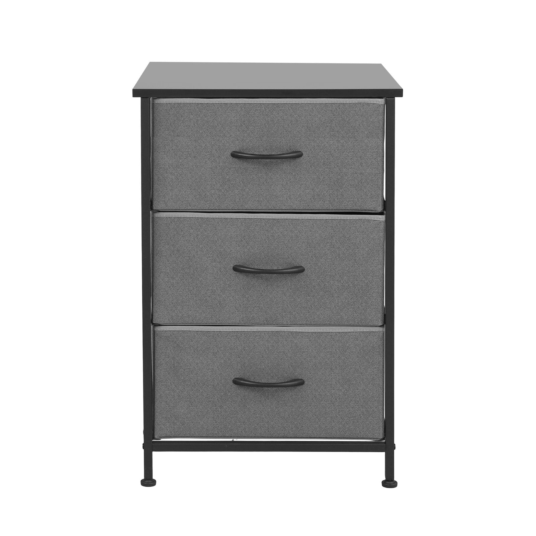 Artiss Chest of 3 Drawers Storage Dresser Tallboy Grey - SportZone.co.nz