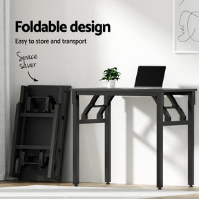 Artiss Computer Desk Foldable Balck 80CM - SportZone.co.nz