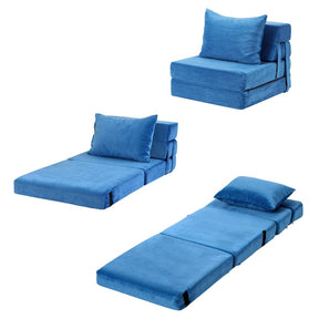 Artiss Convertible Folding Sofa Bed Armless Lounger Foam Floor Sofas Futons Couches - SportZone.co.nz