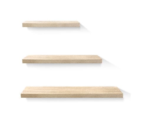 Artiss Floating Wall Shelf Set of 3 Oak - SportZone.co.nz