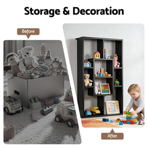 Artiss Floating Wall Shelves Bookshelf Black - SportZone.co.nz