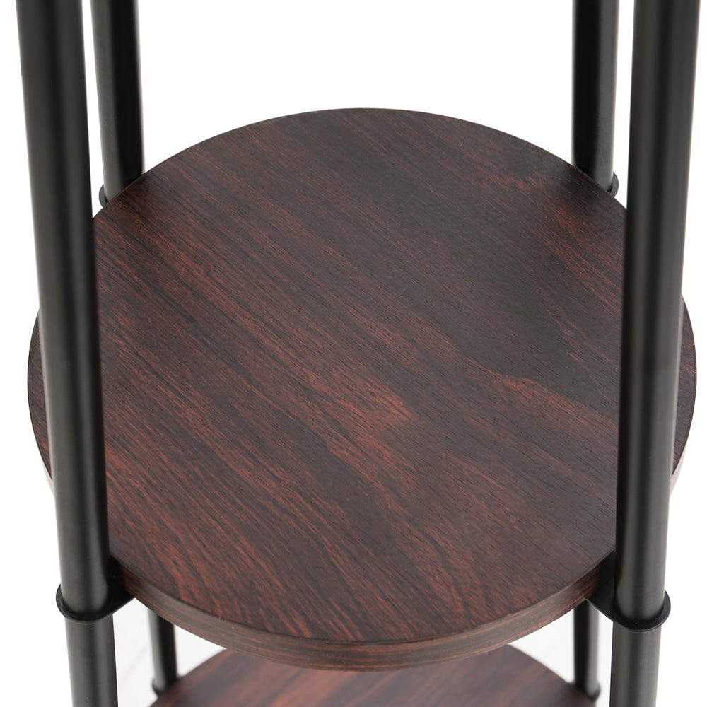 Artiss Floor Lamp 2 Tier Shelf Storage LED Light Stand Home Living Room Upright - SportZone.co.nz