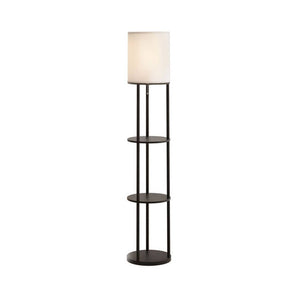 Artiss Floor Lamp 3 Tier Shelf Storage LED Light Stand Home Room Vintage Round - SportZone.co.nz
