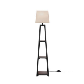 Artiss Floor Lamp 3 Tier Shelf Storage LED Light Stand Home Room Vintage White - SportZone.co.nz