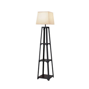 Artiss Floor Lamp 3 Tier Shelf Storage LED Light Stand Home Room Vintage White - SportZone.co.nz