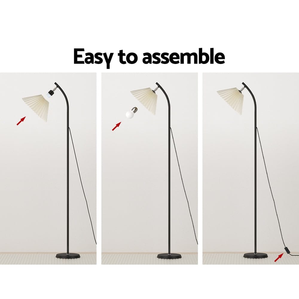 Artiss Floor Lamp LED Light Stand Modern Home Living Room Office Reading White - SportZone.co.nz