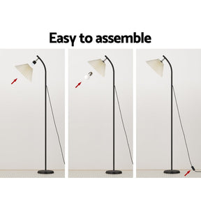 Artiss Floor Lamp LED Light Stand Modern Home Living Room Office Reading White - SportZone.co.nz