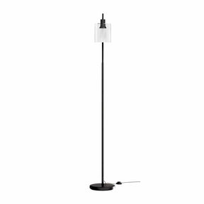 Artiss Floor Lamp Light Stand Modern Home Living Room Office Reading Glass Shade Black - SportZone.co.nz