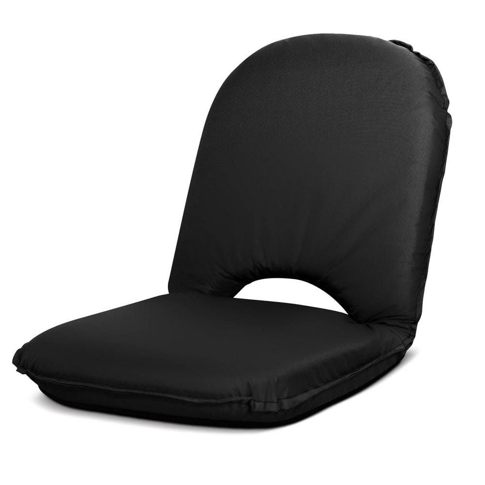 Artiss Floor Lounge Sofa Camping Chair Black - SportZone.co.nz