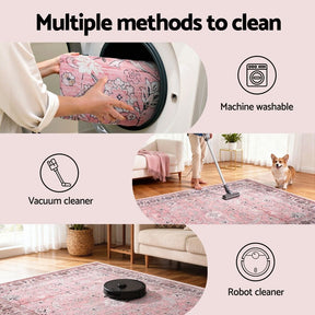 Artiss Floor Rug 240X340cm Large Washable Area Rug Vintage Living Room Carpet - SportZone.co.nz