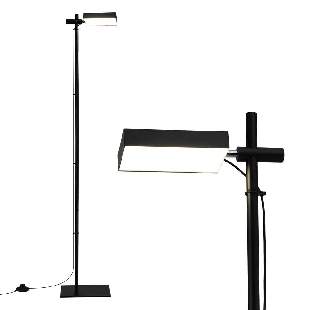 Artiss LED Floor Lamp, Modern Reading Lamp 360～ Rotating Adjustable Light Head,12W Standing Lamp for Living Room, Bedroom Office - SportZone.co.nz