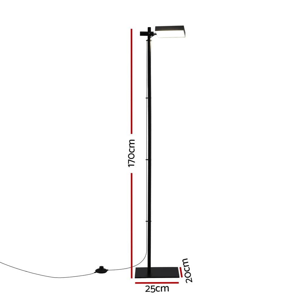 Artiss LED Floor Lamp, Modern Reading Lamp 360～ Rotating Adjustable Light Head,12W Standing Lamp for Living Room, Bedroom Office - SportZone.co.nz