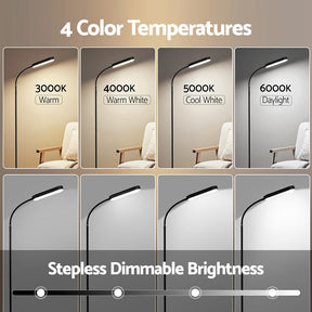 Artiss LED Floor Lamp with Remote Control & 4 Color Temperature Reading Living Room Bedroom Office - SportZone.co.nz