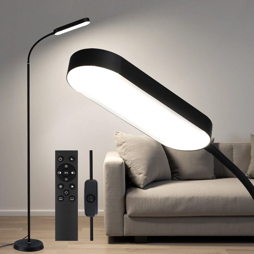 Artiss LED Floor Lamp with Remote Control & 4 Color Temperature Reading Living Room Bedroom Office - SportZone.co.nz