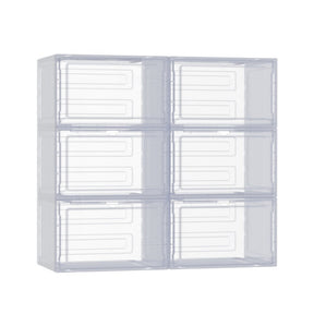 Artiss Shoe Box DIY Set of 6 Stackable Magnetic Door - SportZone.co.nz
