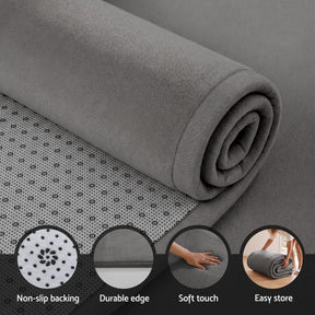 Artiss Tatami Mat Floor Mattress 3cm Thick Futon Mattresses Mellow Mat Rugs Living Room Grey - SportZone.co.nz