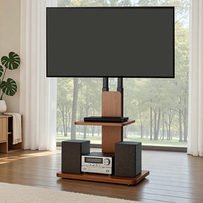 Artiss TV Stand 32 - 70" Wooden Tray Swivel Height Adjustable - SportZone.co.nz
