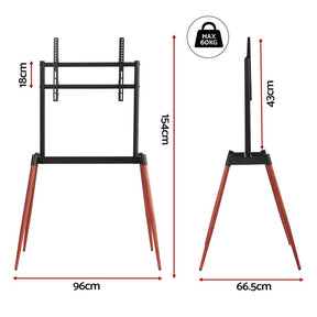Artiss TV Stand 32 - 75 inch LED LCD Screen Wooden Floor Easel Height Adjustable - SportZone.co.nz