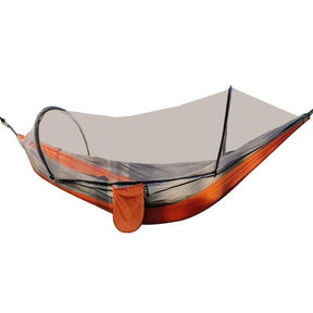 Automatic Quick Opening Mosquito Net Hammock Outdoor Camping Pole Mosquito Net Hammock Anti Roll Nylon Hammock - SportZone.co.nz