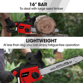 BAUMR-AG 2000W Electric Chainsaw, 16 Inch Oregon Bar and Chain - SportZone.co.nz