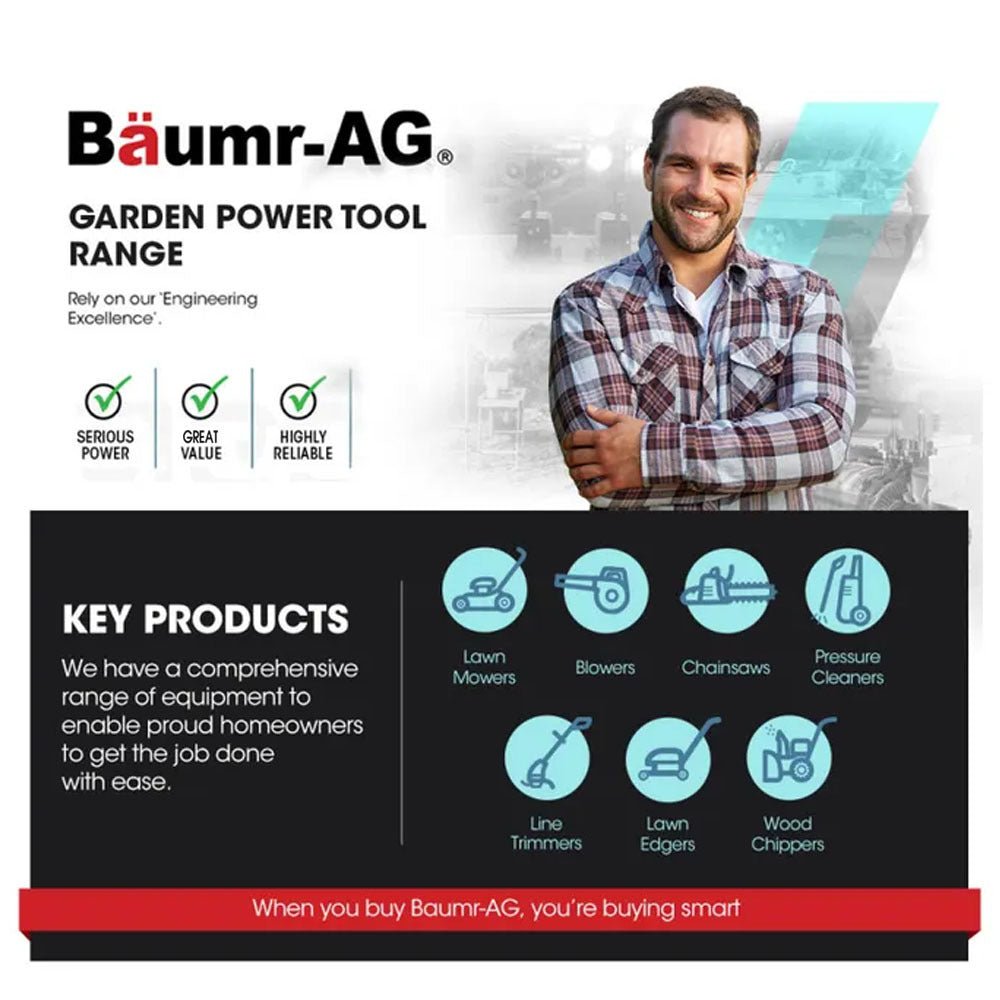 BAUMR-AG 2000W Electric Chainsaw, 16 Inch Oregon Bar and Chain - SportZone.co.nz