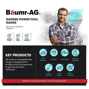 BAUMR-AG 2000W Electric Chainsaw, 16 Inch Oregon Bar and Chain - SportZone.co.nz