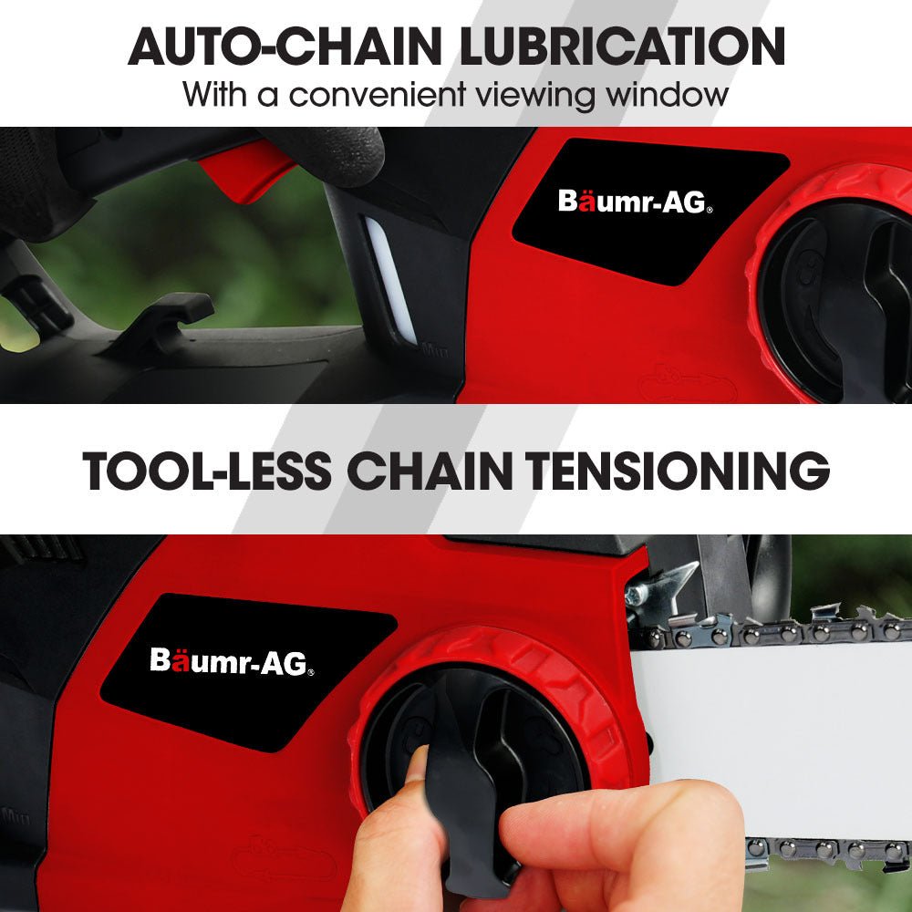 BAUMR-AG 2000W Electric Chainsaw, 16 Inch Oregon Bar and Chain - SportZone.co.nz