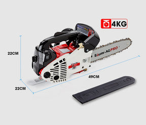Baumr-AG 25CC Petrol Chainsaw Arborist 10 Bar Tree Pruning Garden Chain Saw - SportZone.co.nz