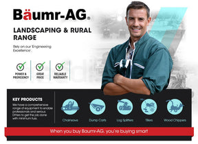 Baumr-AG 38CC Petrol Commercial Chainsaw 16 Bar E-Start 3.2 HP Chain Saw - SportZone.co.nz