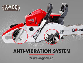 Baumr-AG 45CC Petrol Chainsaw Commercial 18 Bar Chain Saw E-Start Pruning - SportZone.co.nz