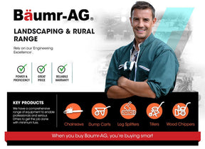 Baumr-AG 52CC Petrol Commercial Chainsaw 20 Bar E-Start Chain Saw - SportZone.co.nz