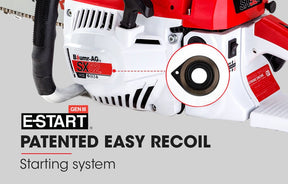 Baumr-AG 52CC Petrol Commercial Chainsaw 20 Bar E-Start Chain Saw - SportZone.co.nz