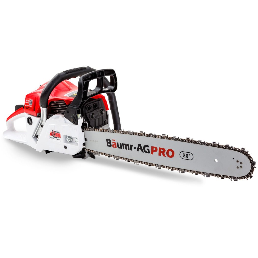 Baumr-AG 52CC Petrol Commercial Chainsaw 20 Bar E-Start Chain Saw - SportZone.co.nz