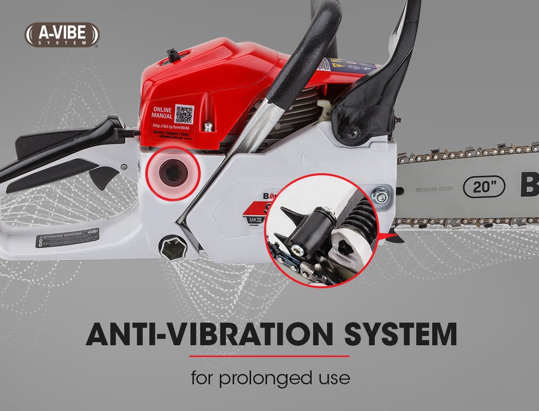 Baumr-AG 62CC Petrol Commercial Chainsaw 20 Bar E-Start Pruning Chain Saw - SportZone.co.nz