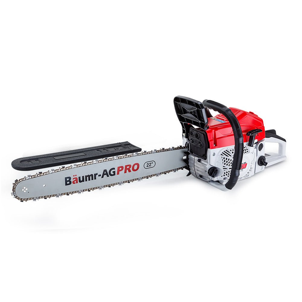 BAUMR-AG Petrol Chainsaw E-Start 22" Bar Top Handle Pruning Saw - SportZone.co.nz