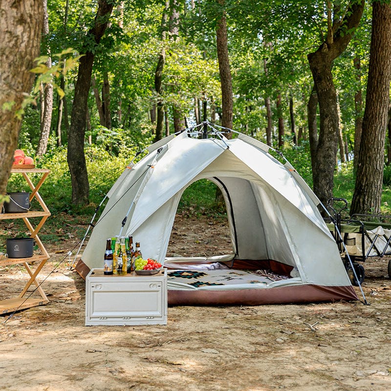 Beige Single Layer Pop - Up Tent – Lightweight - SportZone.co.nz