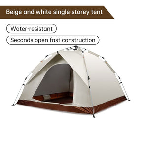 Beige Single Layer Pop - Up Tent – Lightweight - SportZone.co.nz