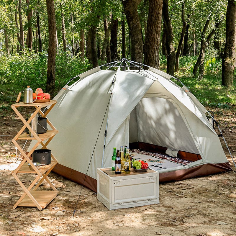 Beige Single Layer Pop - Up Tent – Lightweight - SportZone.co.nz
