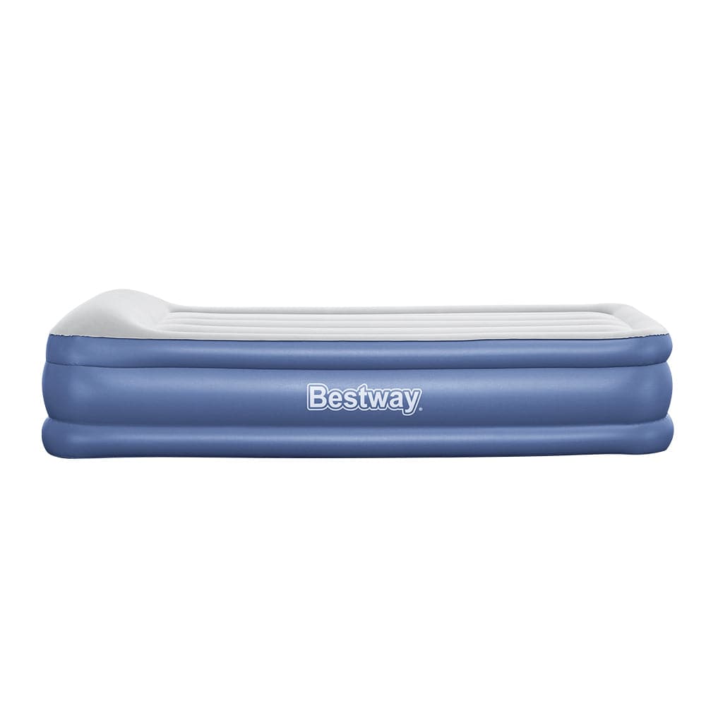 Bestway Air Mattress Inflatable Bed 46cm Airbed Single Blue - SportZone.co.nz