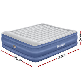 Bestway Air Mattress King Inflatable Bed 56cm Airbed Blue - SportZone.co.nz