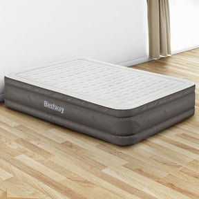 Bestway Air Mattress Queen Inflatable Bed 46cm Airbed Grey - SportZone.co.nz