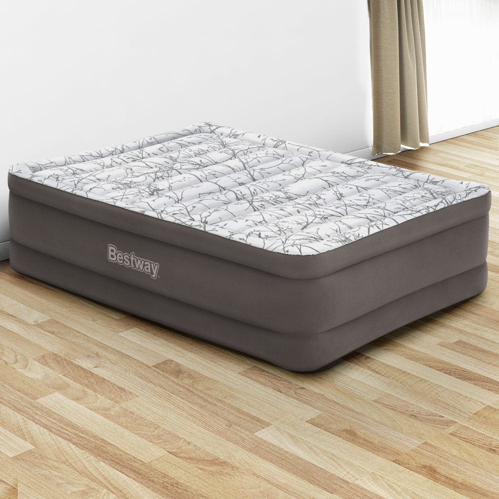 Bestway Air Mattress Queen Inflatable Bed 56cm Airbed Grey - SportZone.co.nz