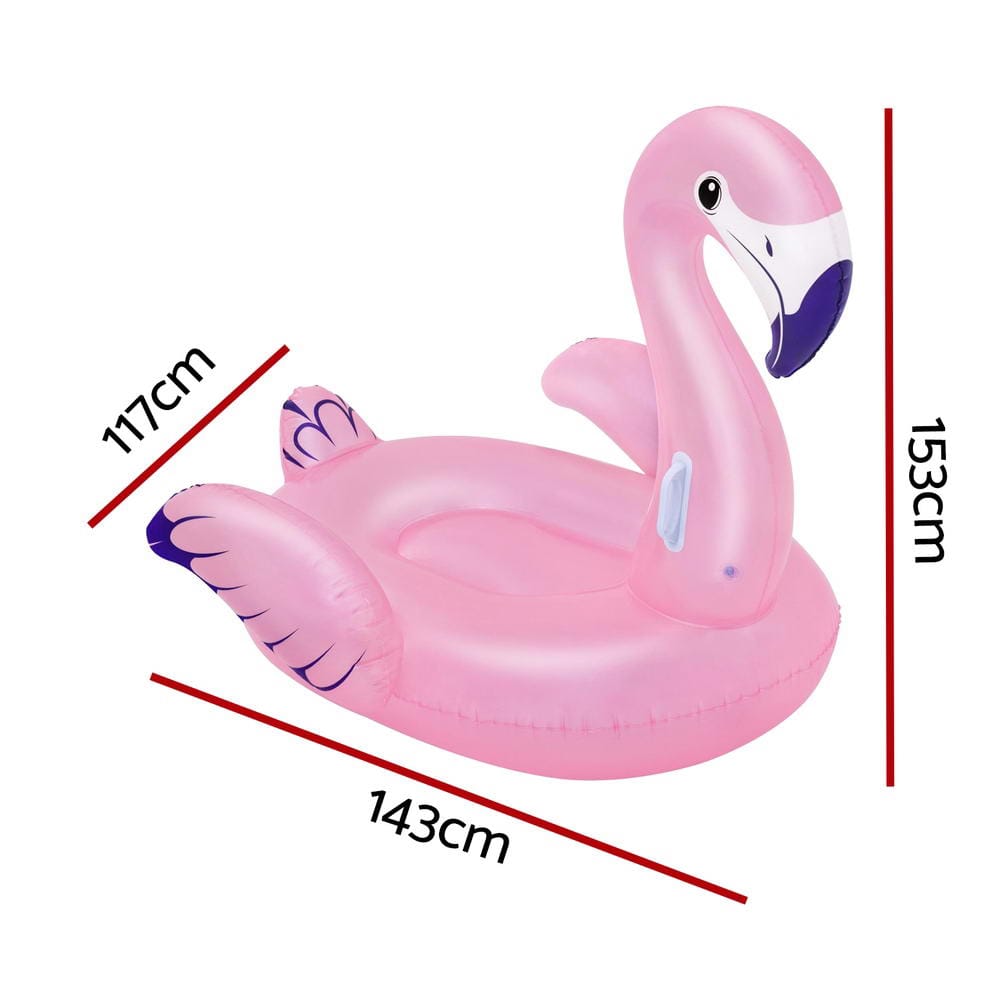 Bestway Flamingo Rider Ride On Float Floating Seat Pool Lounger 1.43Mx1.53M - SportZone.co.nz