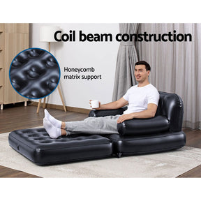 Bestway Inflatable Air Chair Seat Lounge Couch Lazy Sofa Blow Up Ottoman - SportZone.co.nz