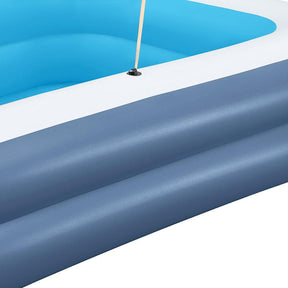 Bestway Kids Inflatable Pool Above Ground Splash Pool with Sunshade 254x178cm - SportZone.co.nz